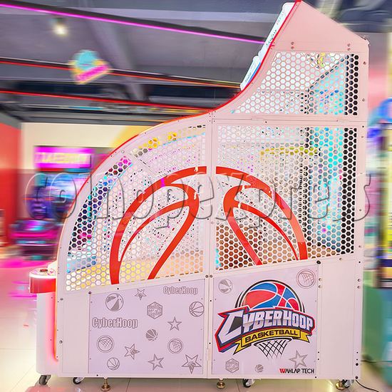 Cyber Hoop Basketball Shooting Machine side view