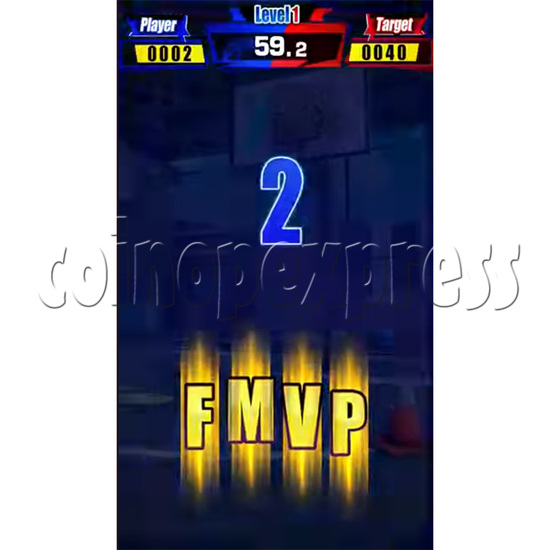 Cyber Hoop Basketball Shooting Machine screen display 1