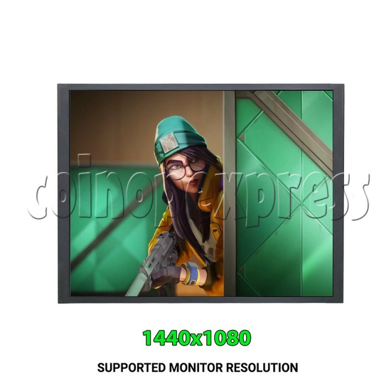 35 inch Retro Style 4:3 Aspect Ratio LCD Monitor supports CGA / EGA / VGA / up to 1440x1080