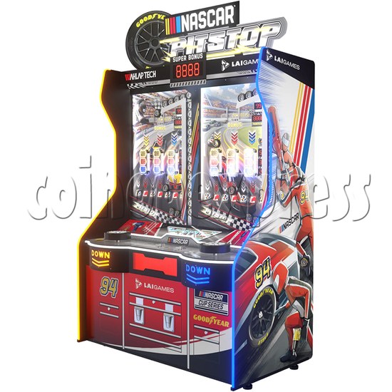 Nascar Pit Stop Ticket Redemption Machine right view