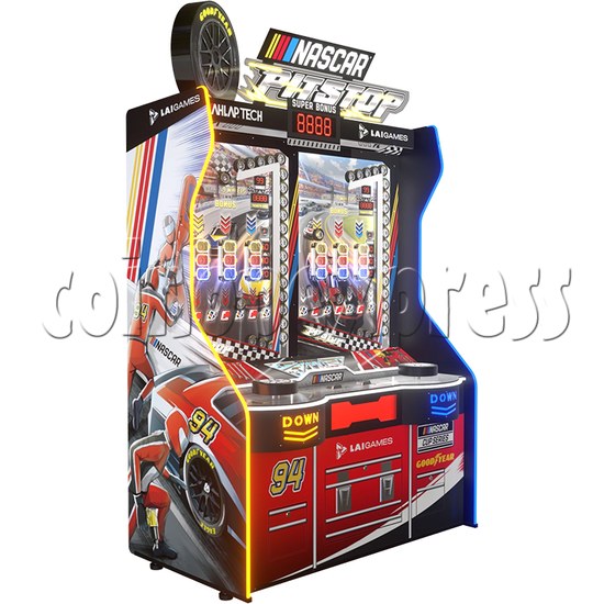 Nascar Pit Stop Ticket Redemption Machine left view