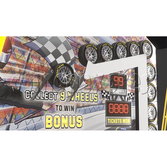 Nascar Pit Stop Ticket Redemption Machine playfield