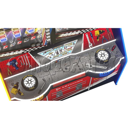 Nascar Pit Stop Ticket Redemption Machine control panel