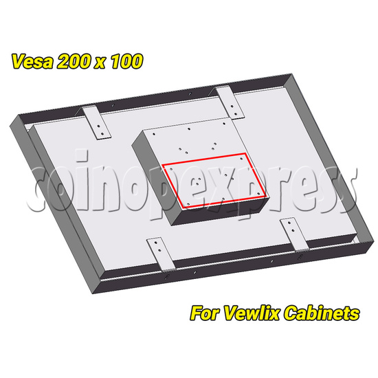 32 inch 16:9 Aspect Ratio LCD Arcade Monitor with Complete Metal Frame for Vewlix / Chewlix Vesa 200 x 100 for Vewlix Cabinets