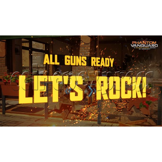Phantom Vanguard Shooting Arcade Machine screen display 1