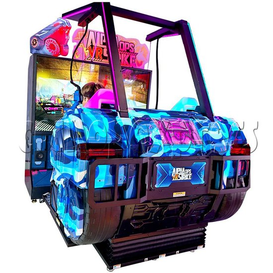 Alpha Ops VR Strike Shooting Arcade Machine left view