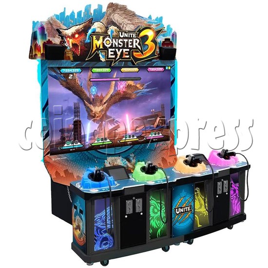 Monster Eye 3 Unite Shooting Arcade Machine angle view