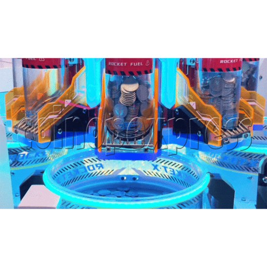 Rocket X Ticket Redemption Arcade Machine reward bucket