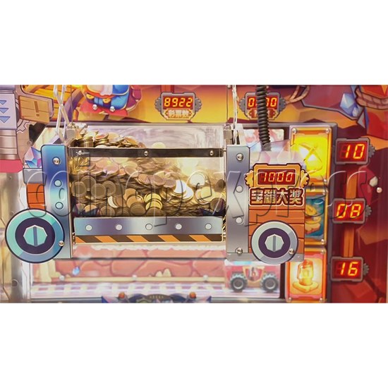 The Gold Miner Ticket Redemption Arcade Machine super rewards chest