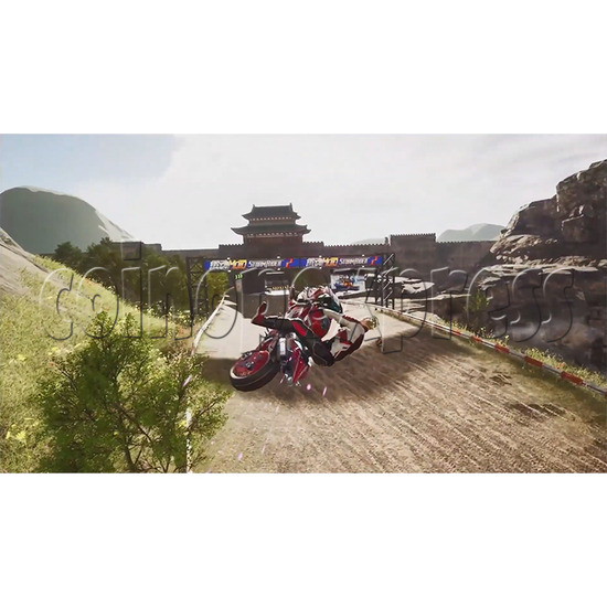 Storm Rider 2 Motorcycle Racing Game Machine screen display 2