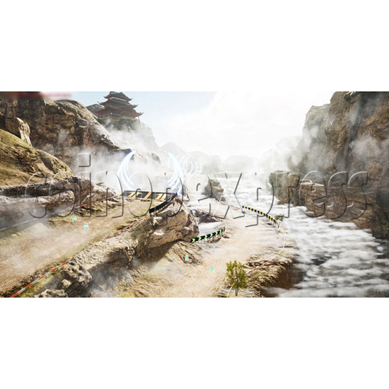 Storm Rider 2 Motorcycle Racing Game Machine screen display 5