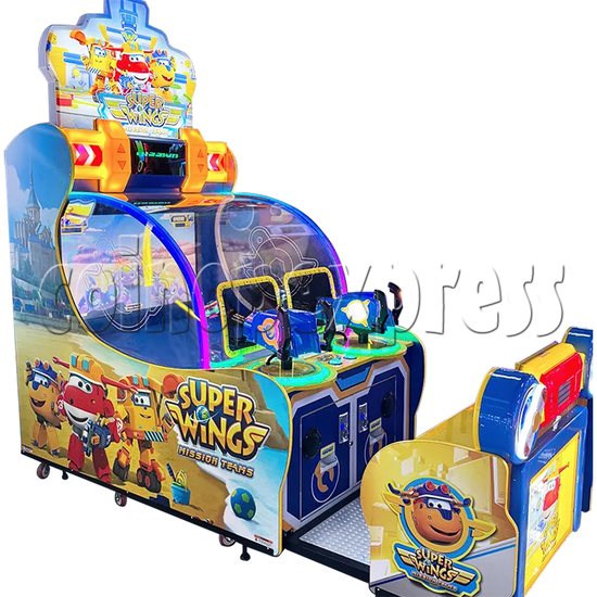 Super Wings Mission Team Shooting Game Arcade Machine left view
