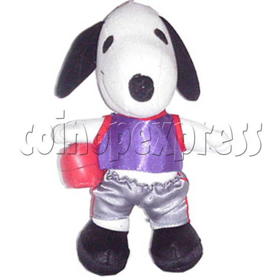 White Dog with Basketball 4387