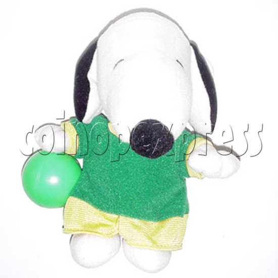 White Dog with Green Ball 4431