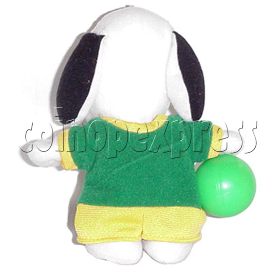 White Dog with Green Ball 4433