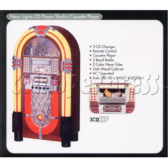 Hollywood 3 CD Jukebox - Neon 7289