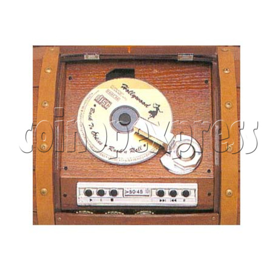 Wooden Barrel CD Radio Jukebox 7335