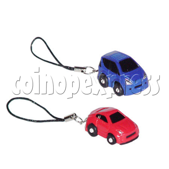 Mini Pull Back Car Key Chain with Capsules 7947