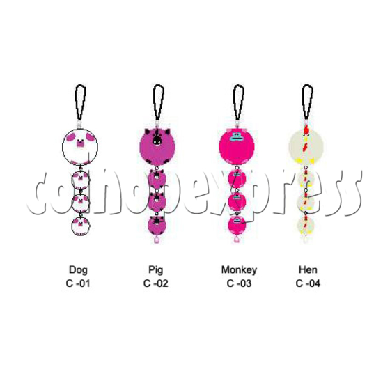 Q-Animal Mobile Strap (Long) 8346