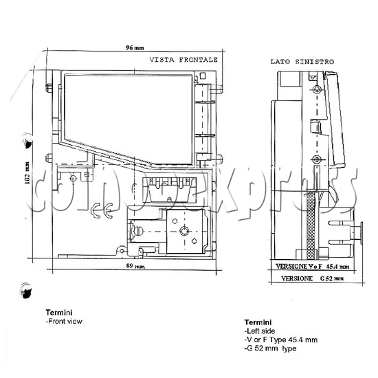 Electronic Coin Mechanisms RM5 Evolution Series (F Version - Front Insertion & Rejection) 8478