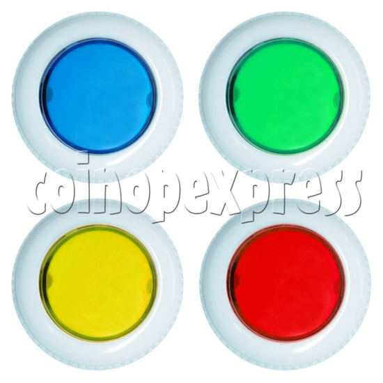 33mm Round push button with Microswitch (transparent top) 8733