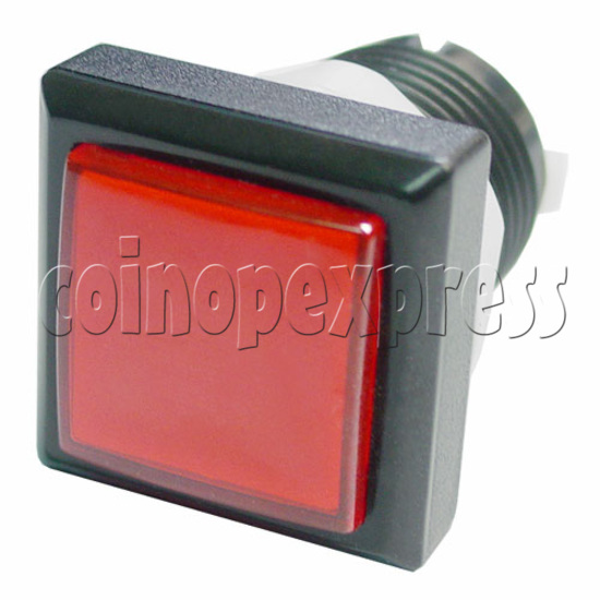 33mm Square Illuminated Push Button - Black Body with Color Top 8783