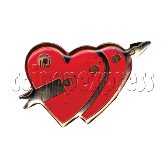Valentine's Flashing Pins 9524