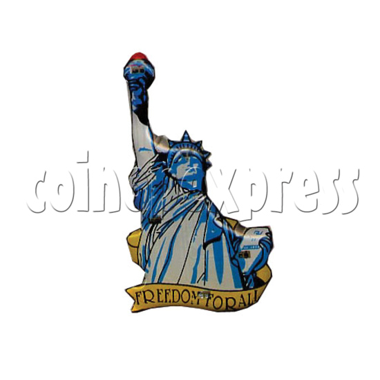 Flag & Statue of Liberty Flashing Pins 9566