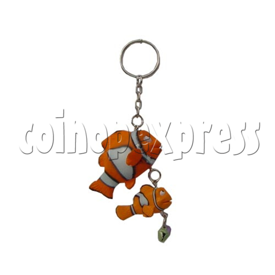 Rubber Ocean Fish Key Rings 9686