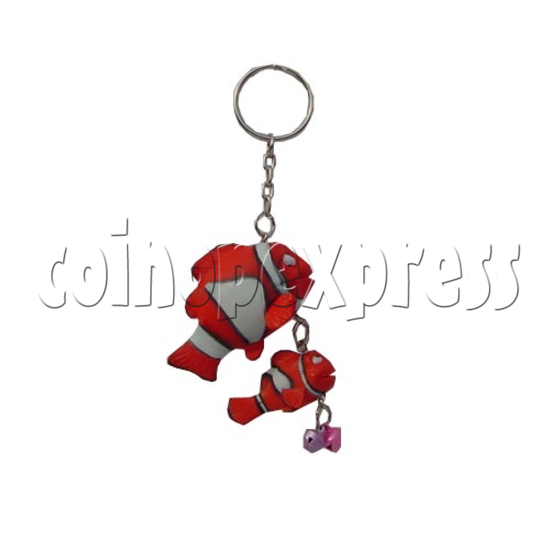 Rubber Ocean Fish Key Rings 9688