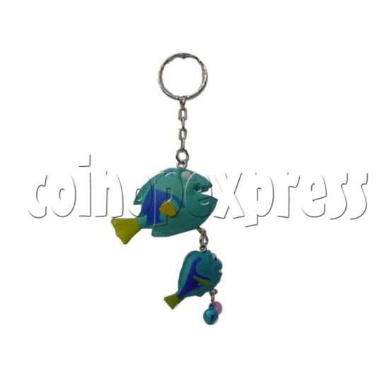 Rubber Ocean Fish Key Rings 9689