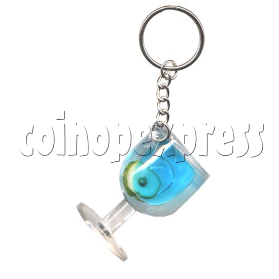 Colorful Liquid Key Rings 9758