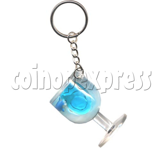 Colorful Liquid Key Rings 9759